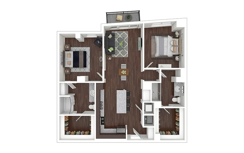 Cortland M-Line Rise apartments Dallas Floor plan 19