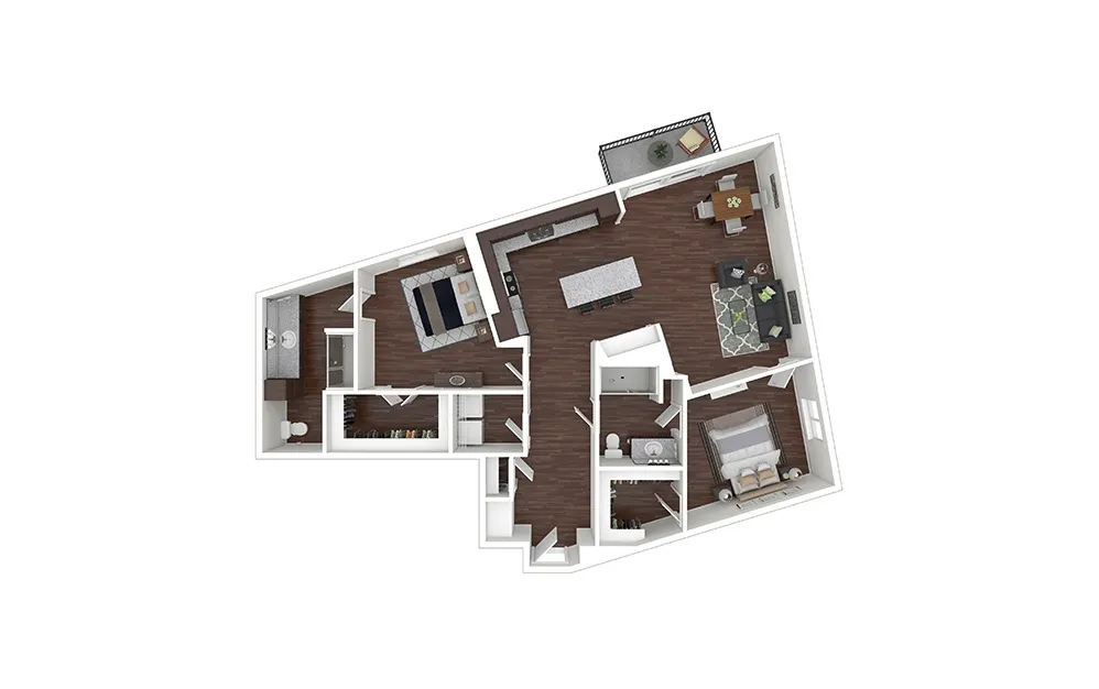 Cortland M-Line Rise apartments Dallas Floor plan 20