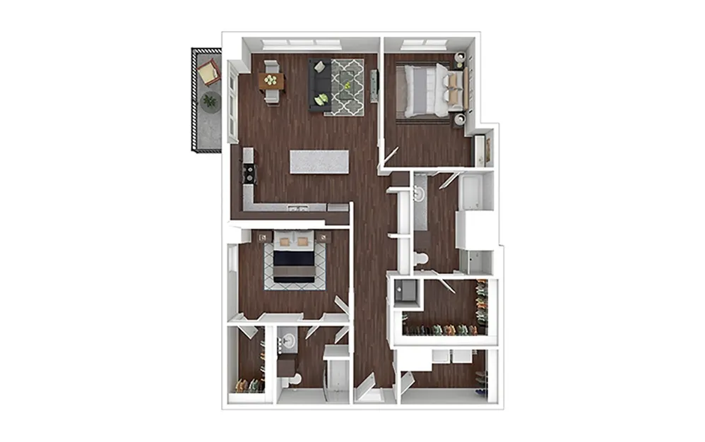 Cortland M-Line Rise apartments Dallas Floor plan 21