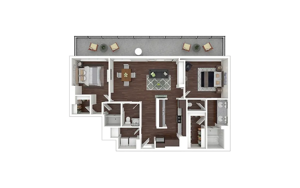 Cortland M-Line Rise apartments Dallas Floor plan 22