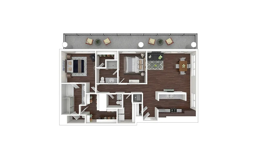 Cortland M-Line Rise apartments Dallas Floor plan 23