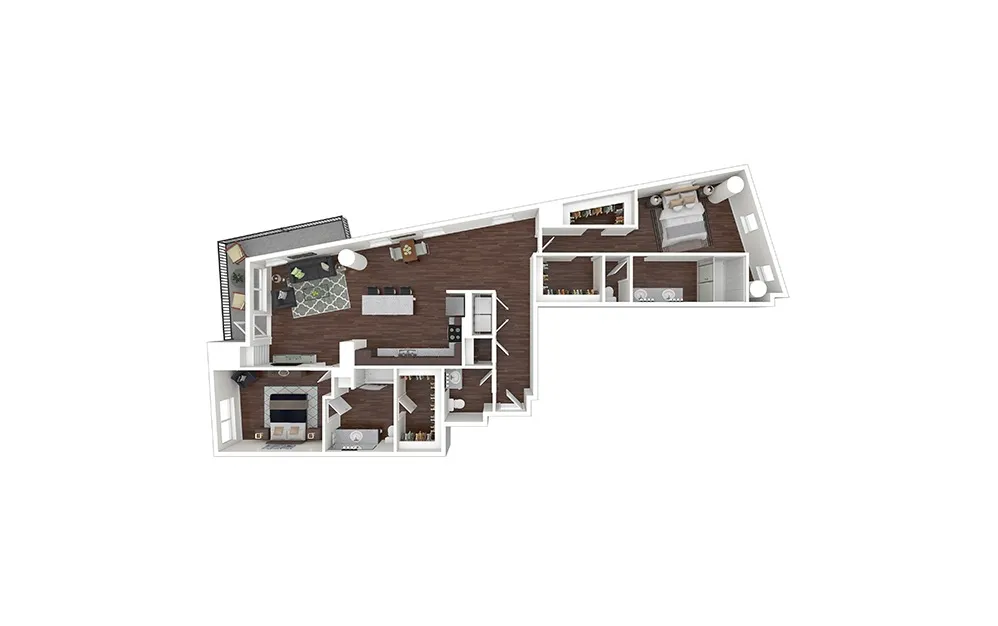 Cortland M-Line Rise apartments Dallas Floor plan 24