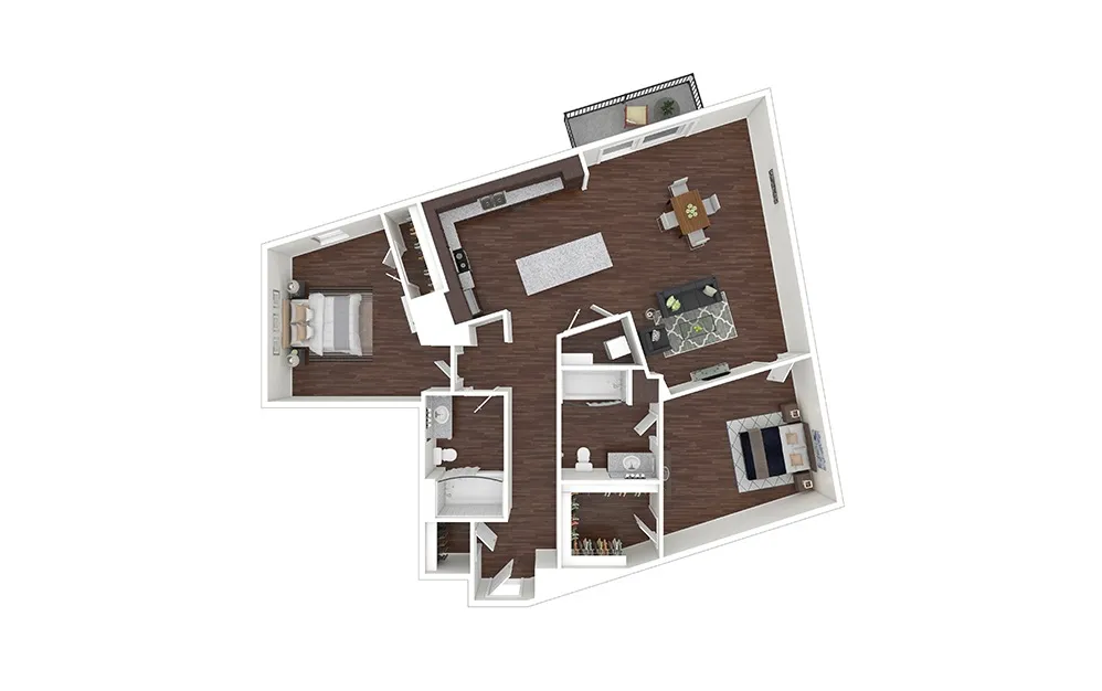 Cortland M-Line Rise apartments Dallas Floor plan 25