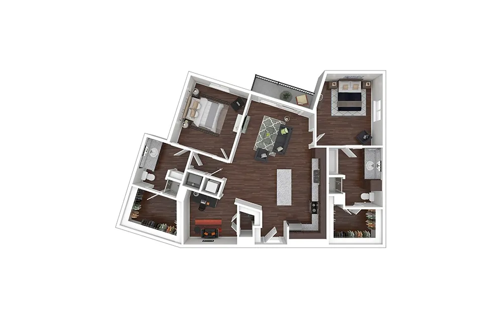 Cortland M-Line Rise apartments Dallas Floor plan 28
