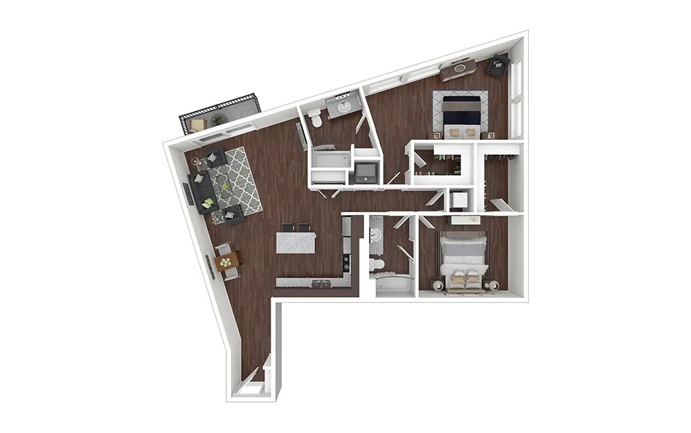 Cortland M-Line Rise apartments Dallas Floor plan 29