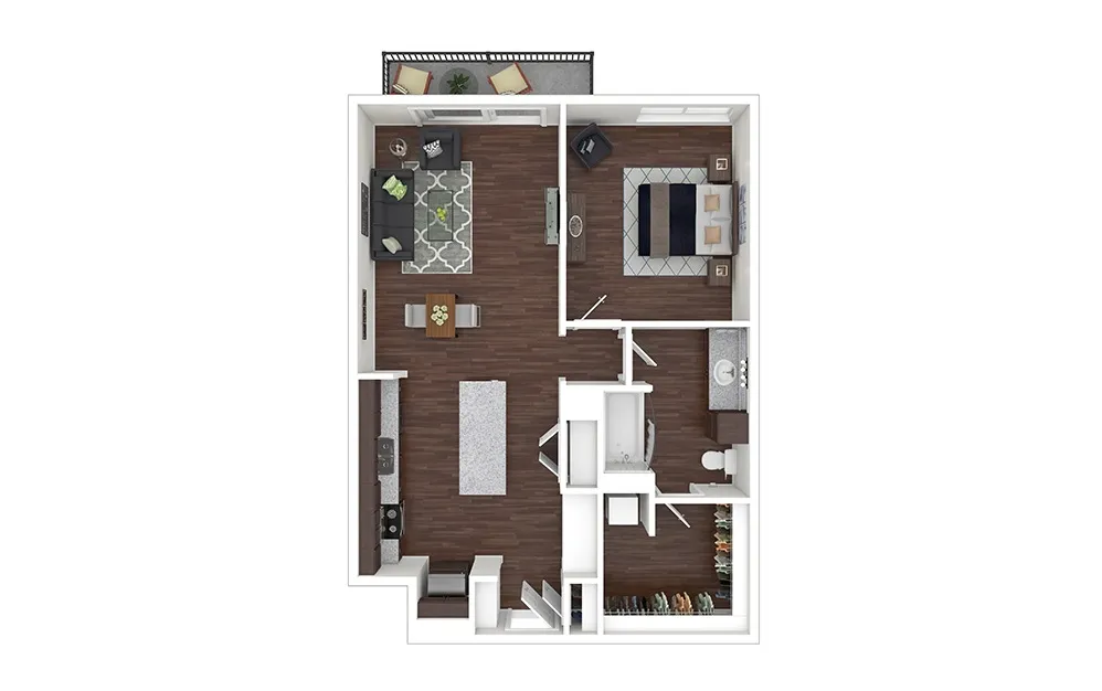 Cortland M-Line Rise apartments Dallas Floor plan 5