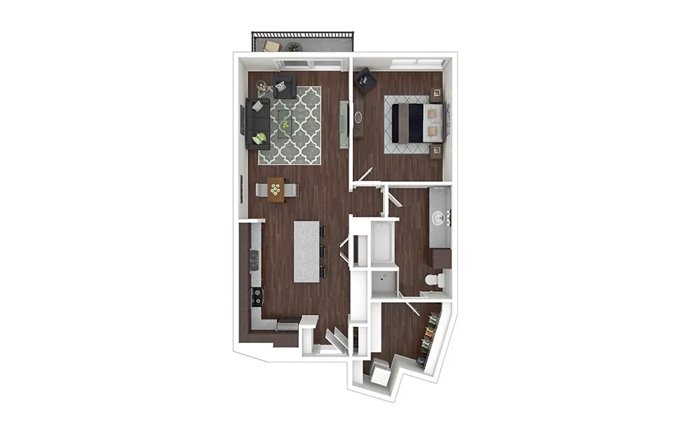 Cortland M-Line Rise apartments Dallas Floor plan 7