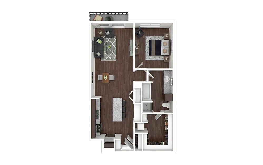 Cortland M-Line Rise apartments Dallas Floor plan 8