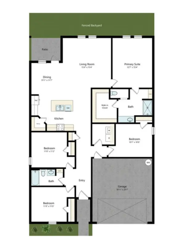 Covey Homes Azle Rise Apartments Dallas FloorPlan 3