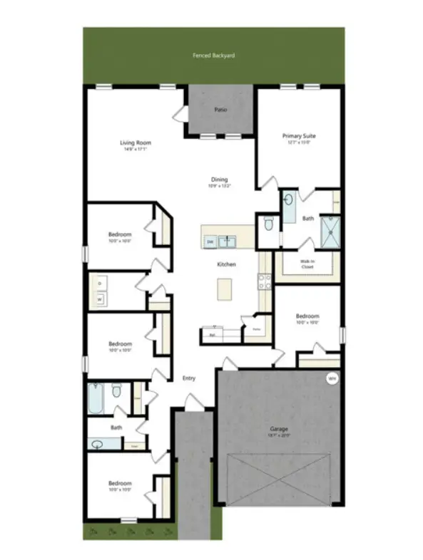 Covey Homes Azle Rise Apartments Dallas FloorPlan 4