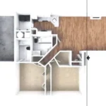 Crosscreek Apartments & Townhomes Rise Apartments FloorPlan 11