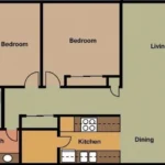 Crosscreek Apartments & Townhomes Rise Apartments FloorPlan 12