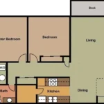 Crosscreek Apartments & Townhomes Rise Apartments FloorPlan 4