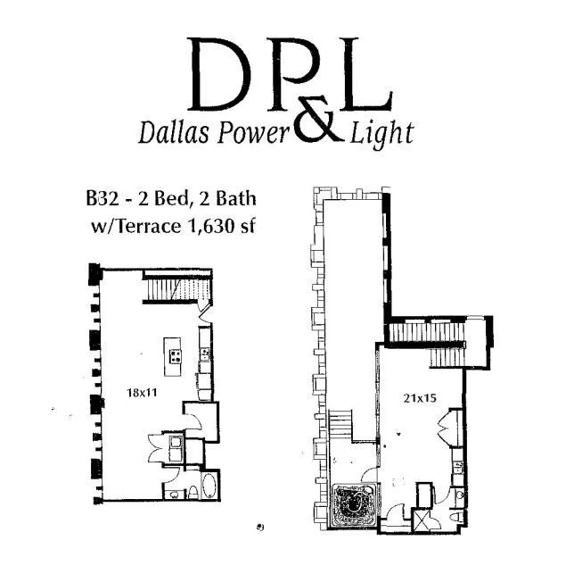 Dallas Power & Light Buildings Rise apartments Dallas Floor plan 22