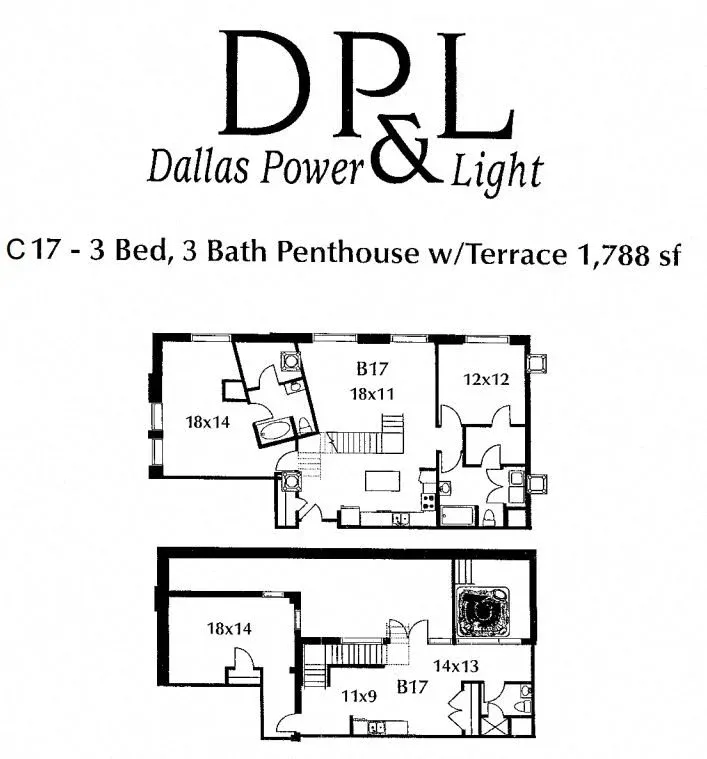 Dallas Power & Light Buildings Rise apartments Dallas Floor plan 29
