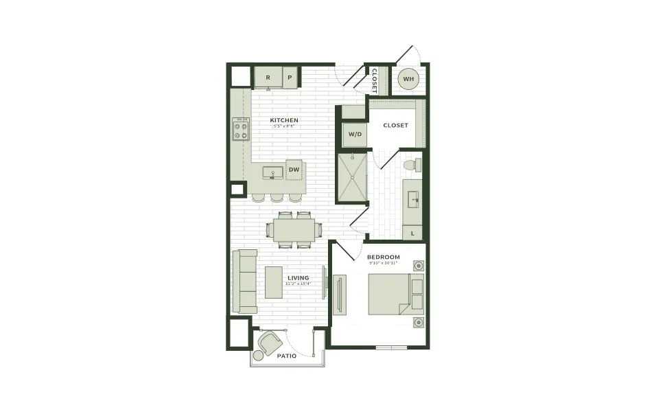 Darby Knox District Rise apartments Dallas Floor plan 10