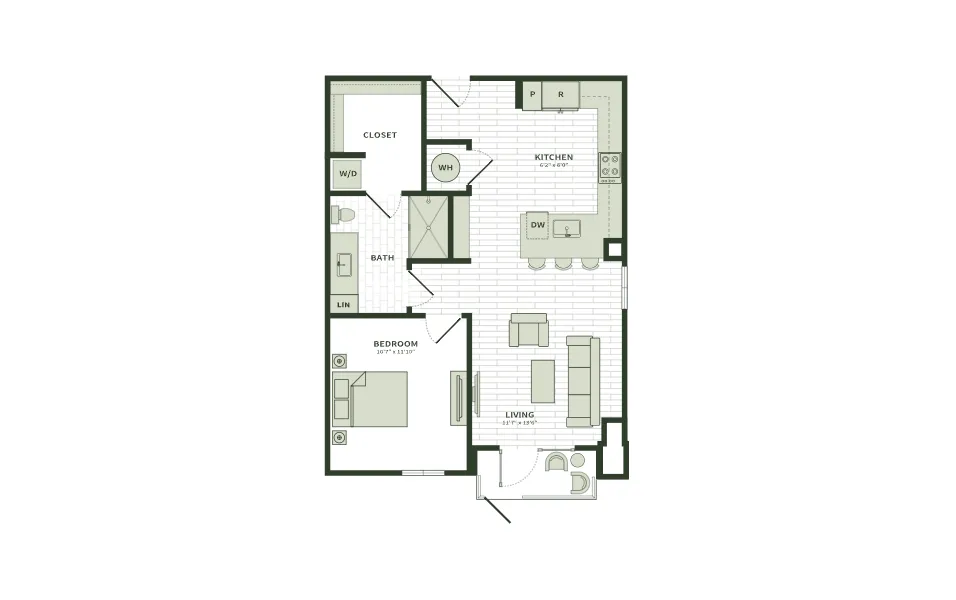 Darby Knox District Rise apartments Dallas Floor plan 17