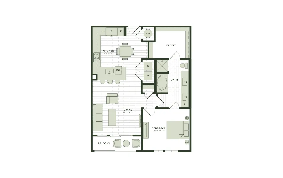 Darby Knox District Rise apartments Dallas Floor plan 24