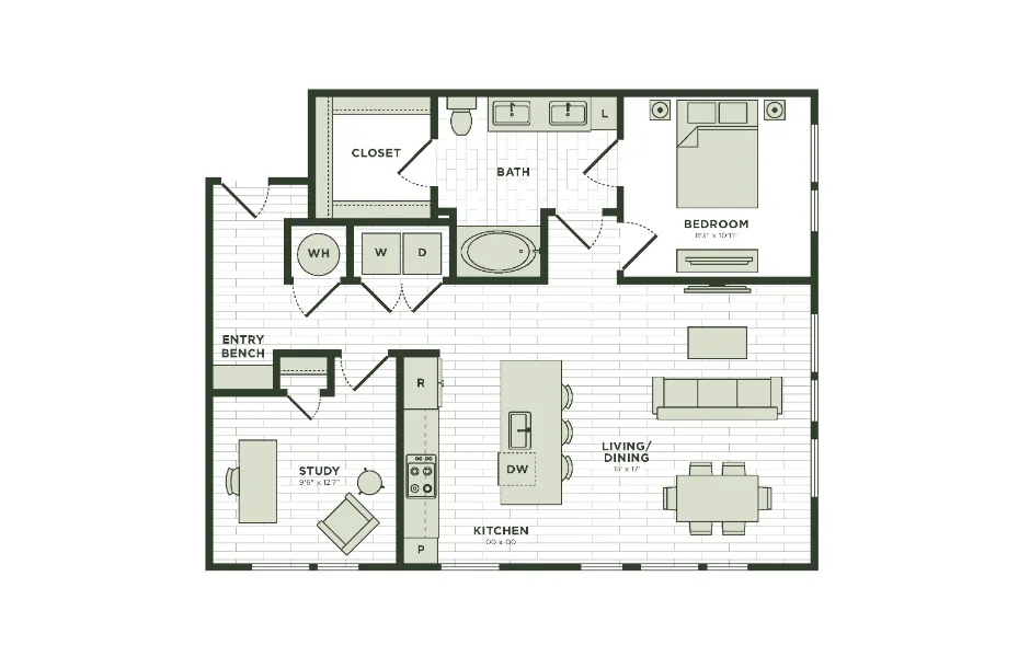 Darby Knox District Rise apartments Dallas Floor plan 30