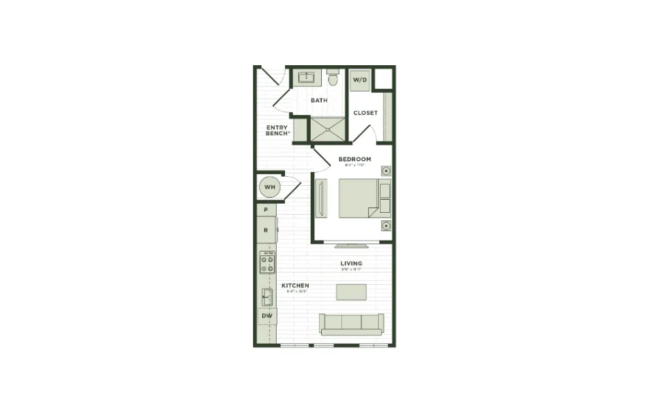 Darby Knox District Rise apartments Dallas Floor plan 4