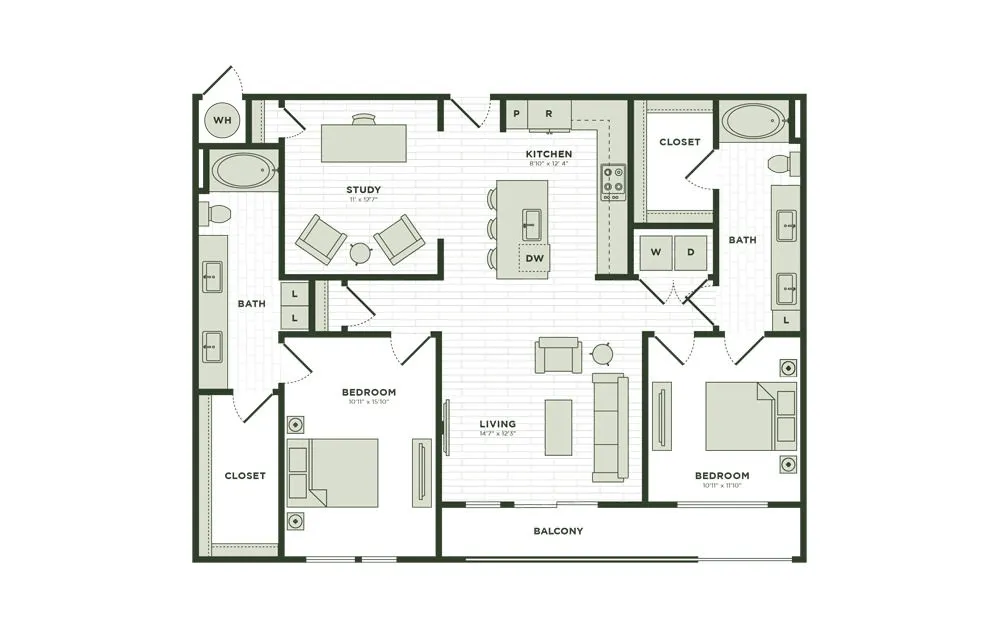 Darby Knox District Rise apartments Dallas Floor plan 41