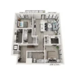 Depot on Main Rise apartments Dallas Floor plan 7