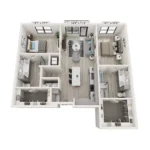 Depot on Main Rise apartments Dallas Floor plan 9