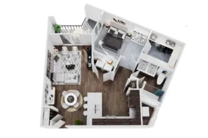 Dolce Vita Granbury Rise apartments Dallas Floor plan 3