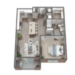 Domain at Founders Parc Rise apartments Dallas Floor plan 4