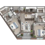 Domain at Founders Parc Rise apartments Dallas Floor plan 6