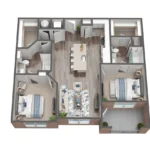Domain at Founders Parc Rise apartments Dallas Floor plan 7