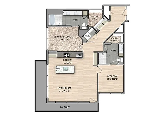 East Quarter Residences Rise apartments Dallas Floor plan 14