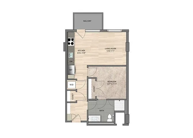 East Quarter Residences Rise apartments Dallas Floor plan 2