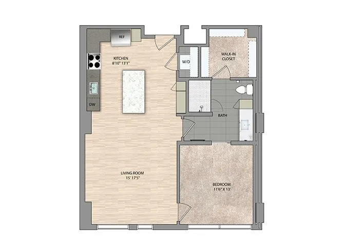 East Quarter Residences Rise apartments Dallas Floor plan 4