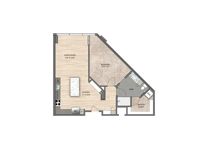 East Quarter Residences Rise apartments Dallas Floor plan 5