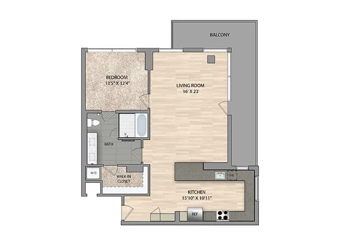 East Quarter Residences Rise apartments Dallas Floor plan 8