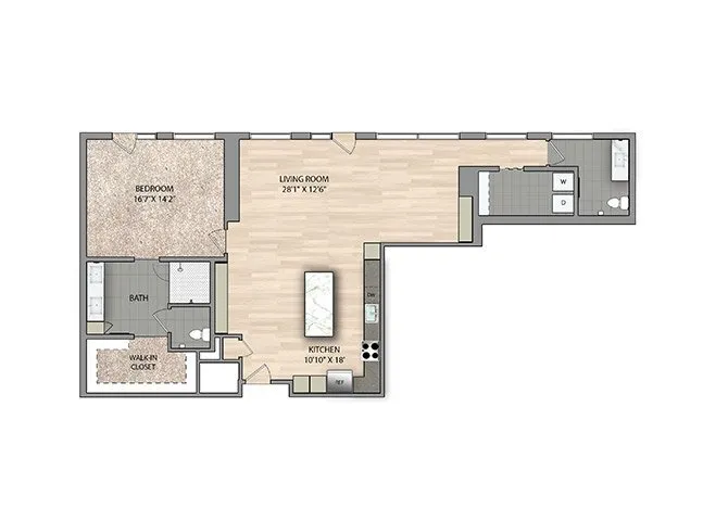 East Quarter Residences Rise apartments Dallas Floor plan 9