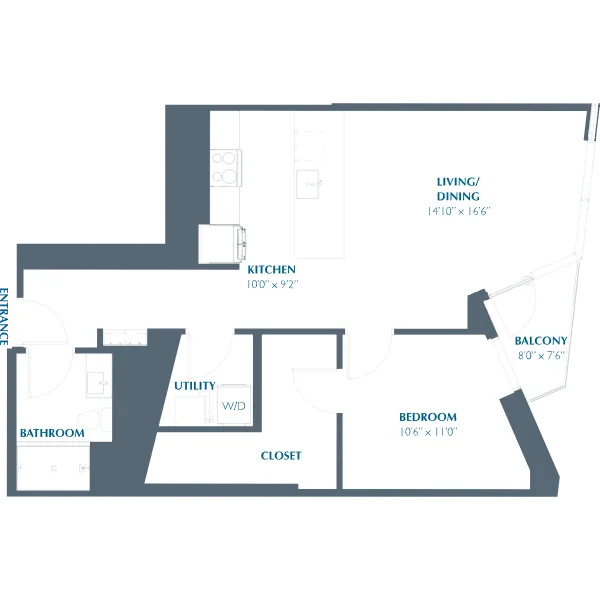 Eastline Residences Rise apartments Dallas Floor plan 10