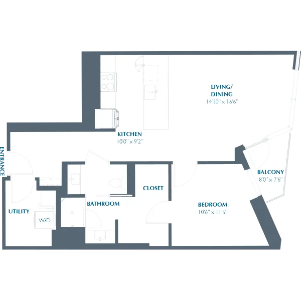 Eastline Residences Rise apartments Dallas Floor plan 11