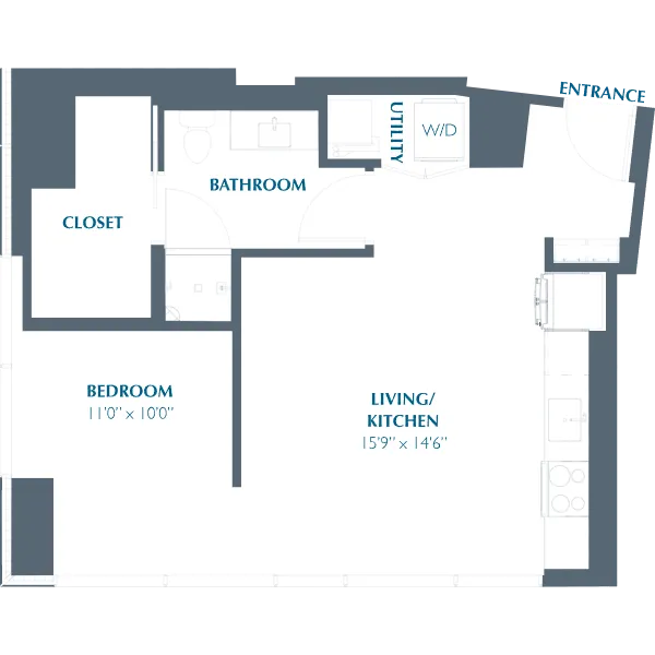 Eastline Residences Rise apartments Dallas Floor plan 3