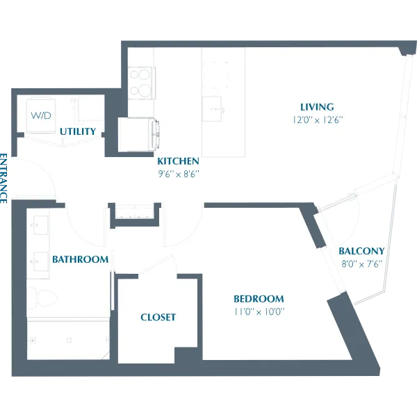 Eastline Residences Rise apartments Dallas Floor plan 4