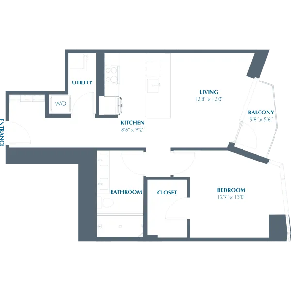 Eastline Residences Rise apartments Dallas Floor plan 6