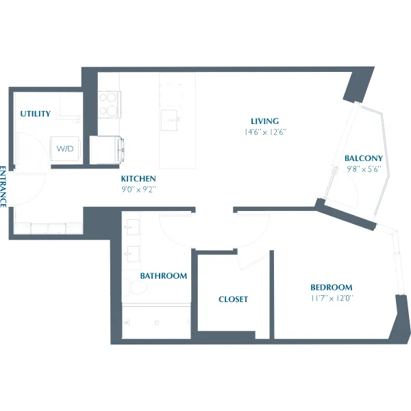 Eastline Residences Rise apartments Dallas Floor plan 7