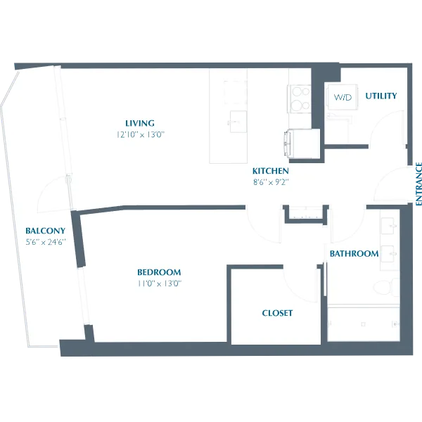 Eastline Residences Rise apartments Dallas Floor plan 8