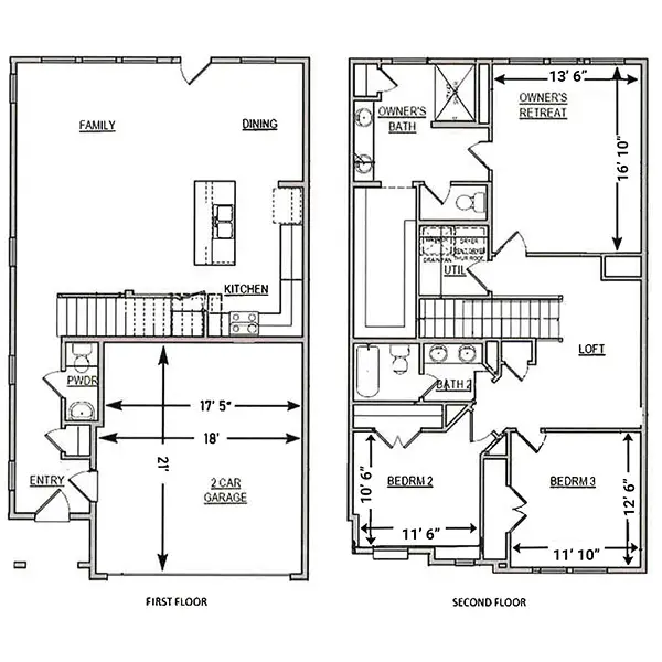 Echelon at Reverchon Bluffs Rise Apartments Dallas Floorplan 3