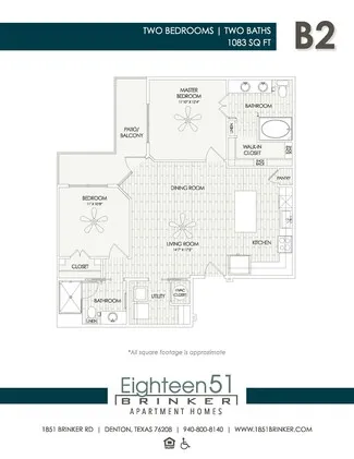 Eighteen 51 Brinker Rise apartments Dallas Floor plan 11