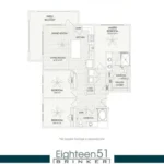 Eighteen 51 Brinker Rise apartments Dallas Floor plan 16