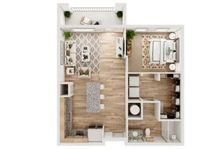 Eighteen 51 Brinker Rise apartments Dallas Floor plan 4