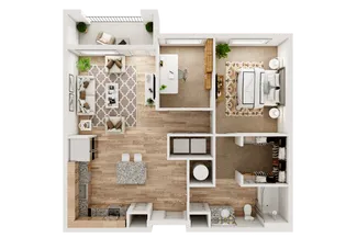Eighteen 51 Brinker Rise apartments Dallas Floor plan 6