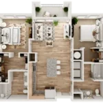 Eighteen 51 Brinker Rise apartments Dallas Floor plan 8
